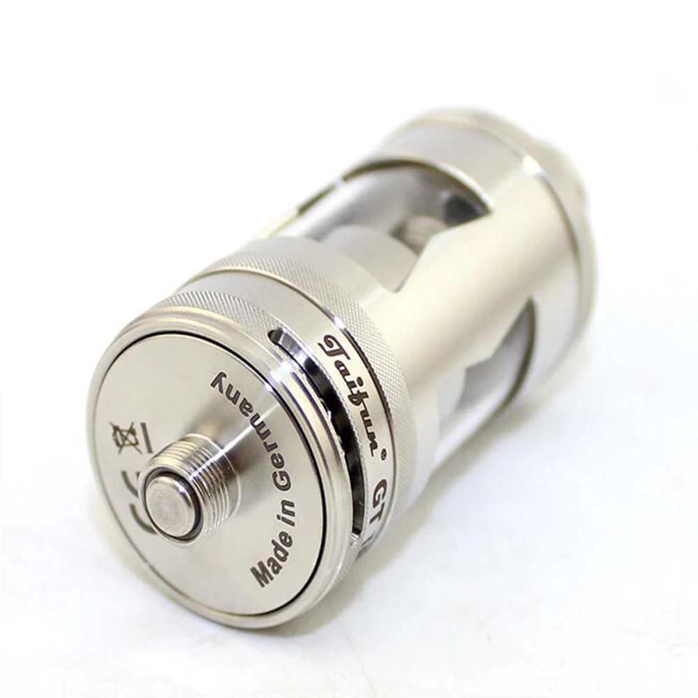 

Electronic cigarette Taifun mini GT3 RTA atomizer for E-cigarette Mod vape 316 Stainless Steel with Glass Tube Replaceable rda