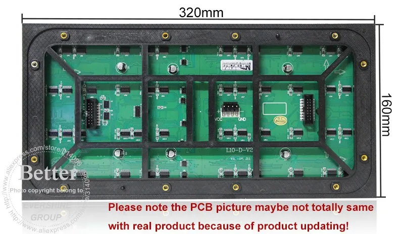 P10 2Scan SMD full color LED display module 14