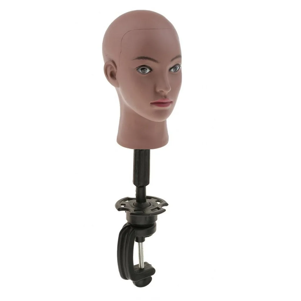 Cosmetology Mannequin Head Africa Female Model with Clamp Stand