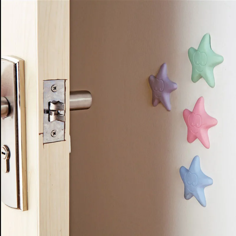 1PC Lovely Starfish Silicone Wall Pad Anti collision Crash Pad Door