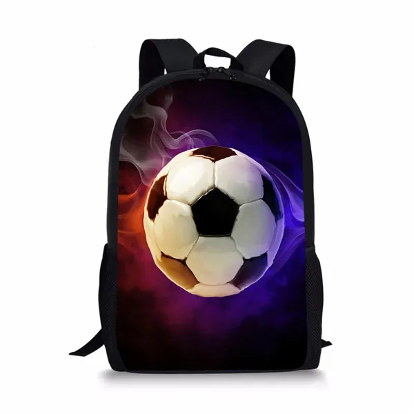 FORUDESIGNS/Школьная Сумка для мальчиков с футбольным принтом, школьный рюкзак с футбольным принтом - Цвет: P5292C