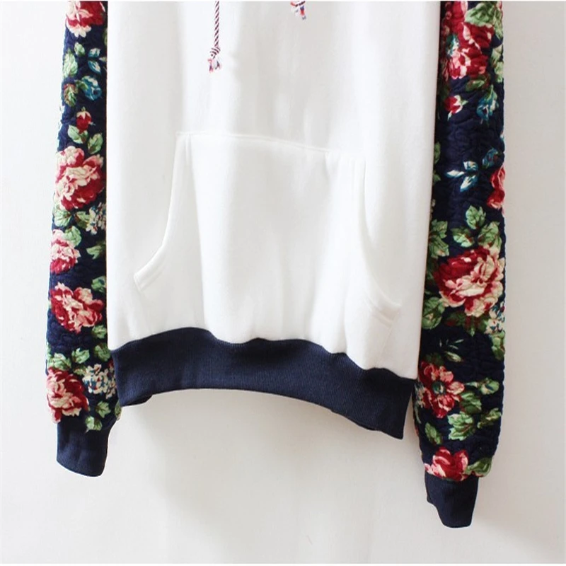  2017 spring and summer new retro pure color embroidery floral pattern flowers sleeve women with Hoo