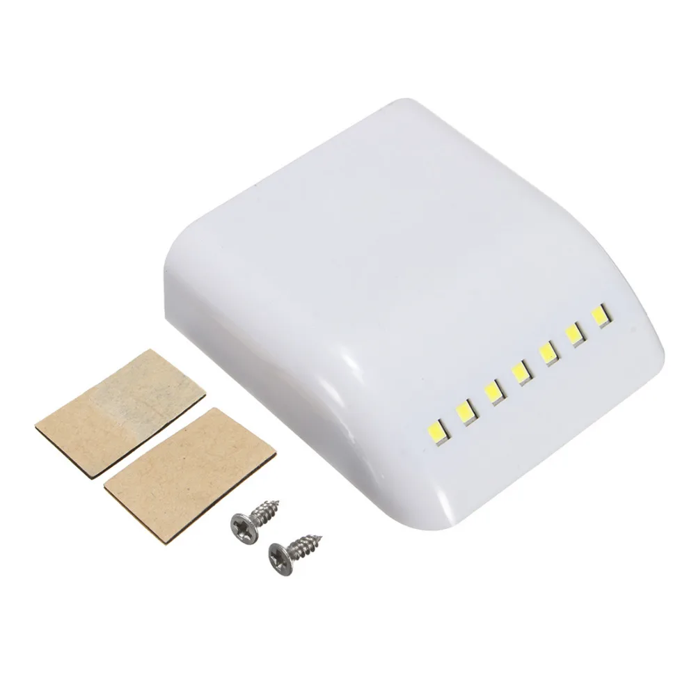  7 leds LED Cabinet Light Battery Inner Hinge Wardrobe Drawer Lamp 2*AAA LED Auto-switch Sensor kitc - 32849081696