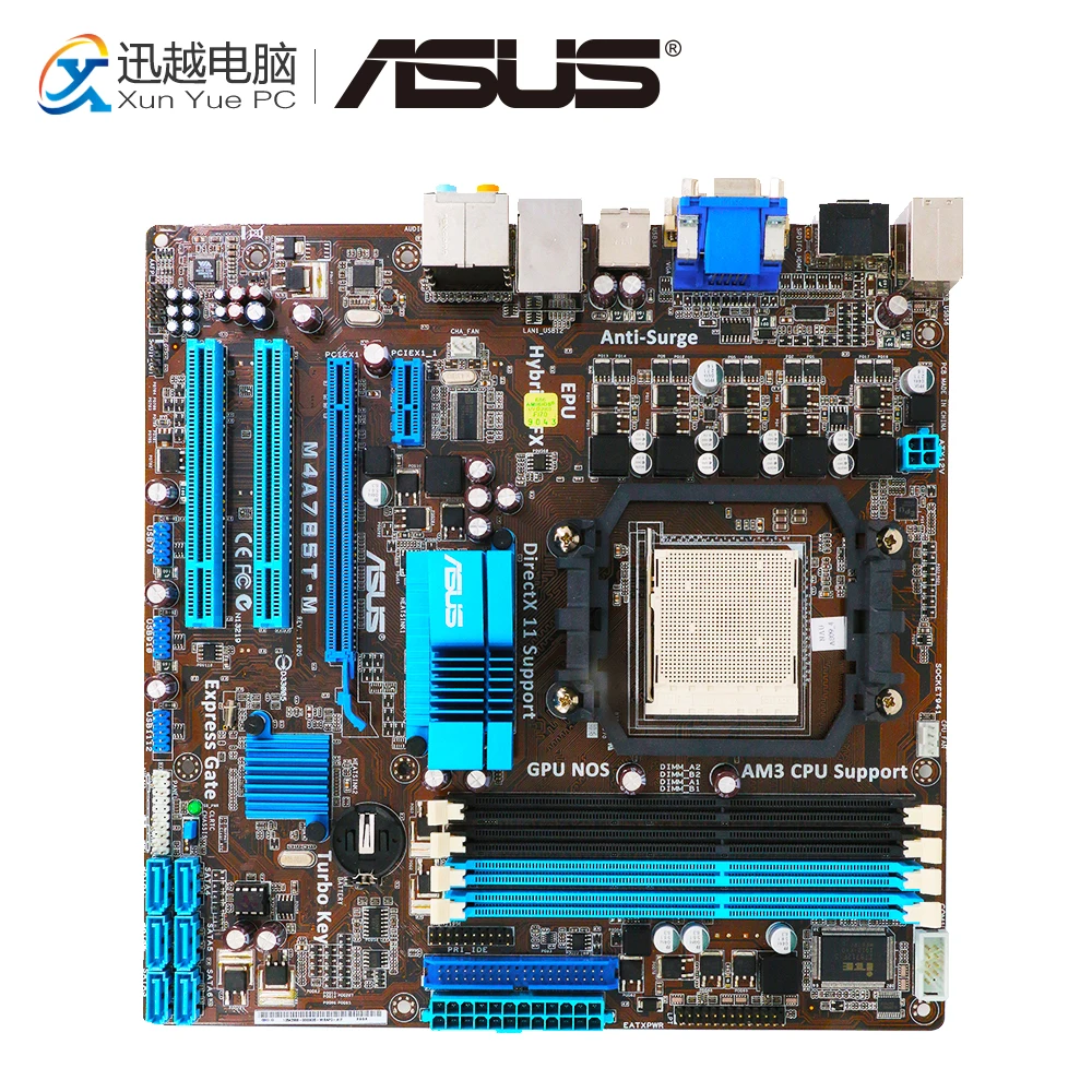 

Asus M4A785T-M Desktop Motherboard 785T M4A785T-M DDR3 SATA2 USB2.0 ATX