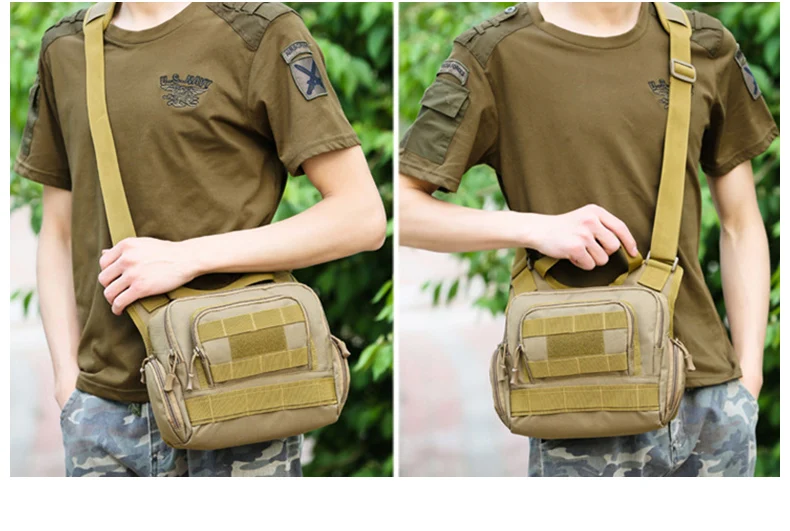 Мужская Военная походная сумка, тактические сумки-слинг, походный рюкзак, спортивный армейский Камуфляжный пакет, Охотничья уличная Сумка Molle XA810WA