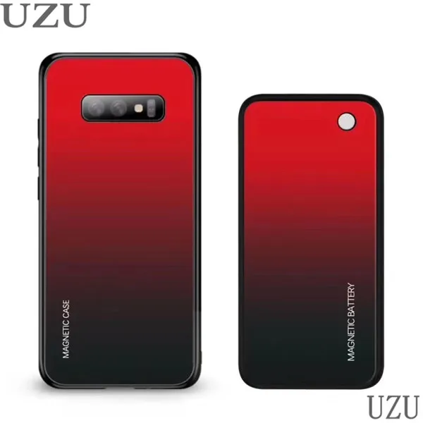 Galaxy S10 Чехол для зарядки внешнего аккумулятора для samsung galaxy S10, магнитный беспроводной Чехол для зарядки аккумулятора для samsung galaxy s10, чехол - Цвет: Galaxy S10