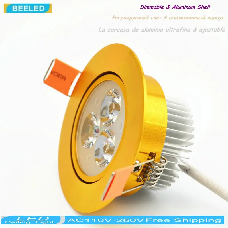 

6pcs / lot 3W LED lamp Recessed Dimmable LED Lights Free Shipping dimmer LED lamps led bulb lamp indoor spotlight lamp holiday