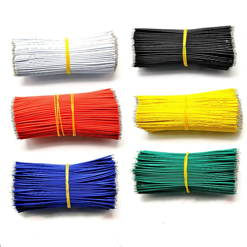 100 шт./лот кабель для пайки ПП 24AWG 10 см Fly Jumper Провода кабели оловянные проводящие