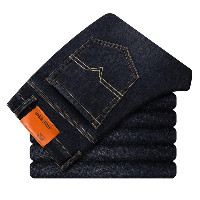 Warm Jeans Winter Men Homme Vaqueros Hombre Men'S Classic Jean Calca Masculina Pants Jean Slim Marcas Famosas Pantalon Homme