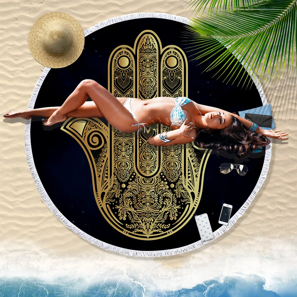 WISETONY Bohemia India Beach Towel Mandala Blanket Stripes Tapestry Yoga Mat Bath Tassels Large Fringe Serviette De Plage | Дом и сад