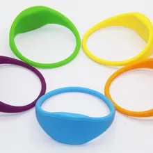 10 шт./лот 125 кГц силиконовый браслет для радиочастотной идентификации Водонепроницаемый бесконтактная смарт-карта RFID браслет EM4100 чип для доступа Управление