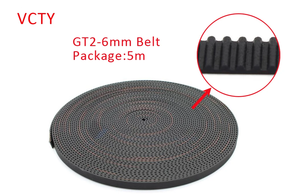 XIAOMINDIAN 5M GT2 Width 6mm Open Timing Belt Width 6mm GT2 Belt for 3D Printer 2GT Belt 2GT Timing Belt Printer Parts XIAOMINDIAN 5M GT2 Width 6mm Open Timing Belt Width 6mm GT2 Belt for 3D Printer 2GT Belt 2GT Timing Belt Printer Parts