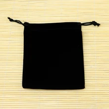 Новая мода 50 шт./лот 9x12 см черные бархатные сумочки небольшой Свадебные украшения ювелирные изделия упаковочный пакет бархатный шнурок подарок сумка-мешок