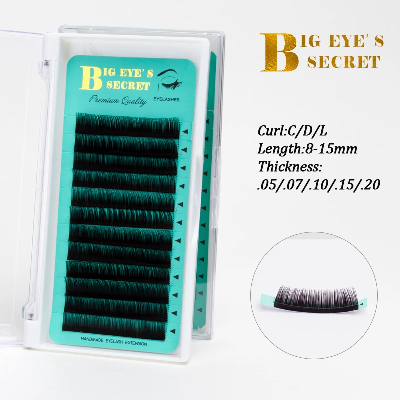 Большой Секрет глаз Корея шелковые Индивидуальные ресницы L Curl наращивание