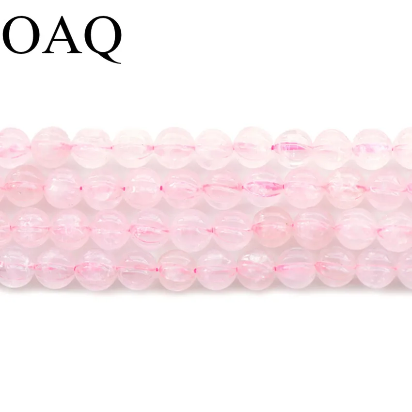 

8-12mm Natural Pink Crystal Beads Wholesale Cute Pumpkin Crystal Diy Beads For Jewelry Making Spacer Beads To Make Bracelets