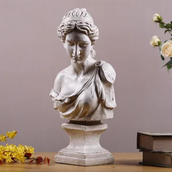

Big Size 56cm Venus Goddess Bust Art Sculpture Statue Home Decoration Nordic Style Resin Craftwork Roman Mythology