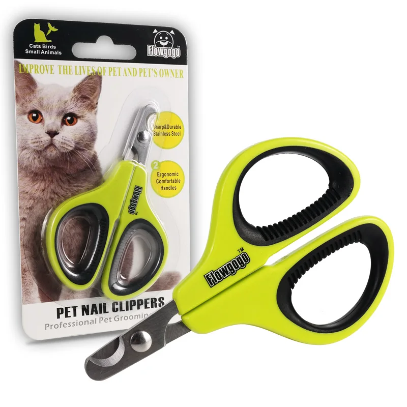 FLOWGOGO Professional Stainless Steel Cat Nail Clippers Pet birds Nail Scissor Nail Cutter Puppy