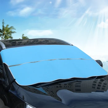 

Car Covers Vehicle Folding Thickened Snow Camp Mat Two-in-one Winter Summer Shading Dustproof UV Protection Rainproof Sunscreen