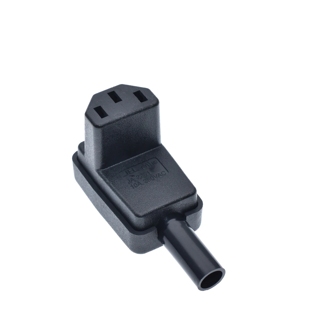 

Angled IEC 320 C13 Female Plug,Rewireable C13 connector,AC 10A 250V Power Cord Cable Connector