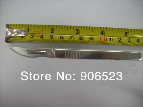

New 10sets/lot No 23 carbon steel Scalpel with blades 140mm wire cutter protect film cutting SMD repair tools