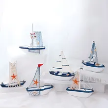 Прямая Средиземноморский, плаванье игрушка реалистичные развивающие Морская звезда модель корабль синий красивый Kidsroom