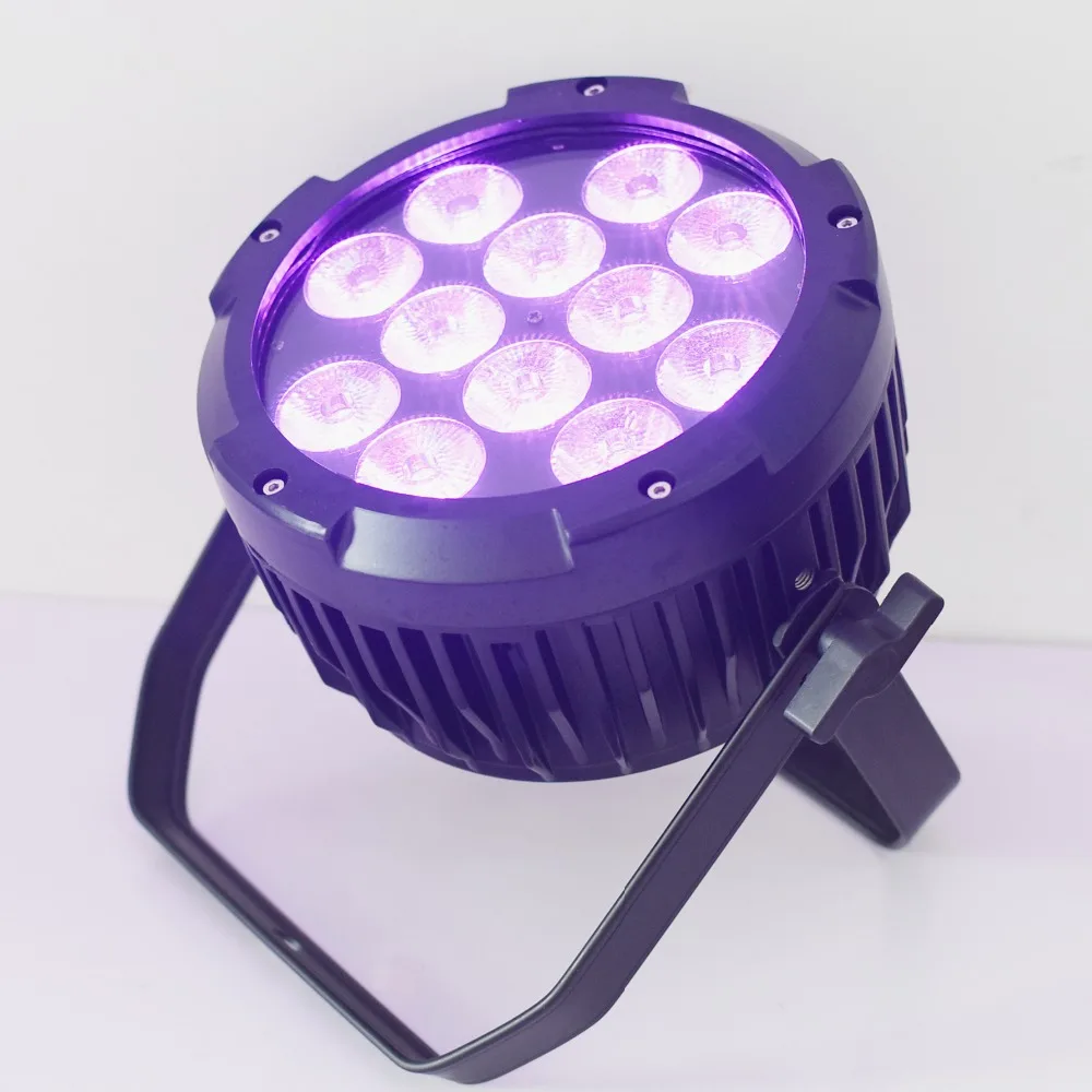 12 светодиодов 6IN1 RGBWAUV par может открытый пунктов водонепроницаемый свет этапа IP65|led