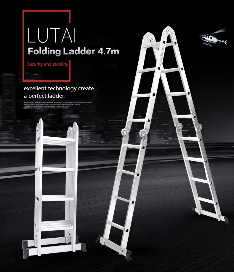 Online Buy Wholesale aluminum folding ladders from China aluminum