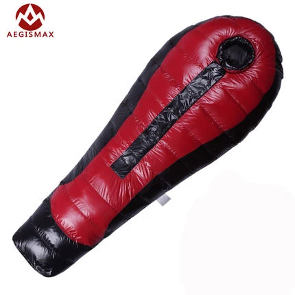 Cheap AEGISMAX High quality 85% white duck down filling 1000g/1300g/1500g comfortable winter sleeping bag