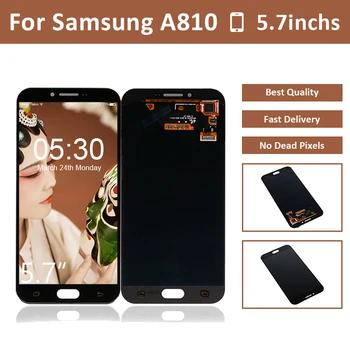 

10pcs For Samsung For Galaxy A8 2016 A810 LCD Display Touch Screen Digitizer Assembly For Samsung A8100 A810 Screen LCD Pantalla