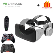 VR Shinecon G06E 3 D шлем 3D гарнитура Очки виртуальной реальности для iPhone Android смартфон Viar Набор очков