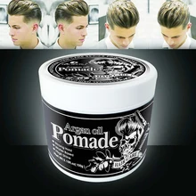 100g forte segurar cera de gel de cabelo para cabelo homem de longa duração seco estereótipos tipo cabelo bálsamo cera de óleo para o estilo do cabelo controle de borda