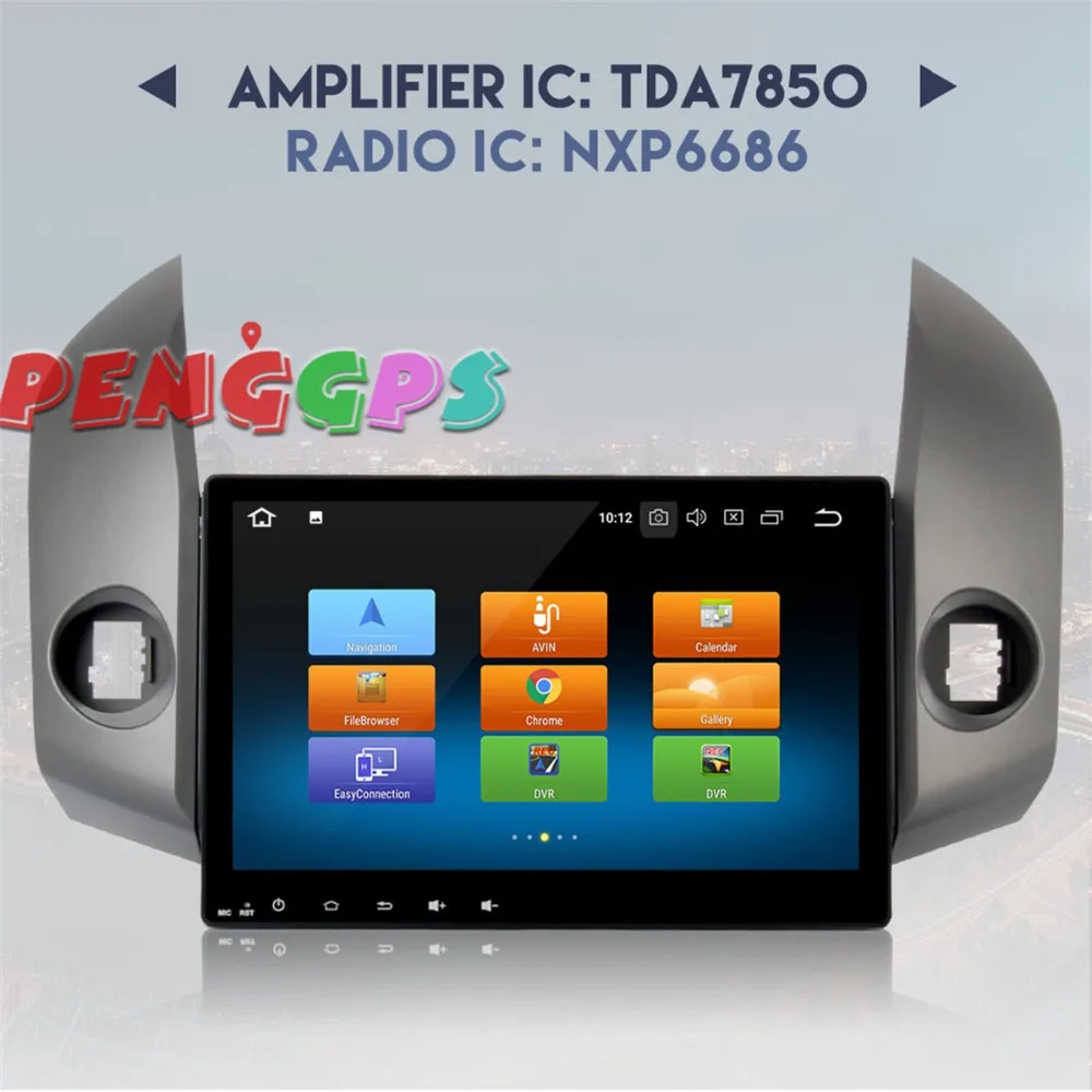 Gps Navi Авто Радио стерео для Toyota RAV4 2009 2010 2011 2012 Previa RAV 4 Android 8 0 7 1 без DVD плеер