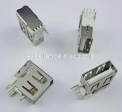 

50 Pcs New USB Type A Female 4 Pin Reverse Socket Connector