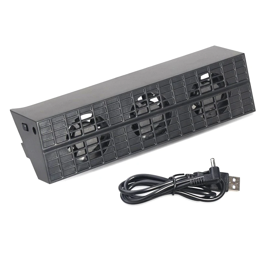 For PS4 Console Cooler Cooling Fan For PS4 USB External3-Fan Super Turbo Temperature Control Playstation 4 Console cooling fan gaming cooling fan