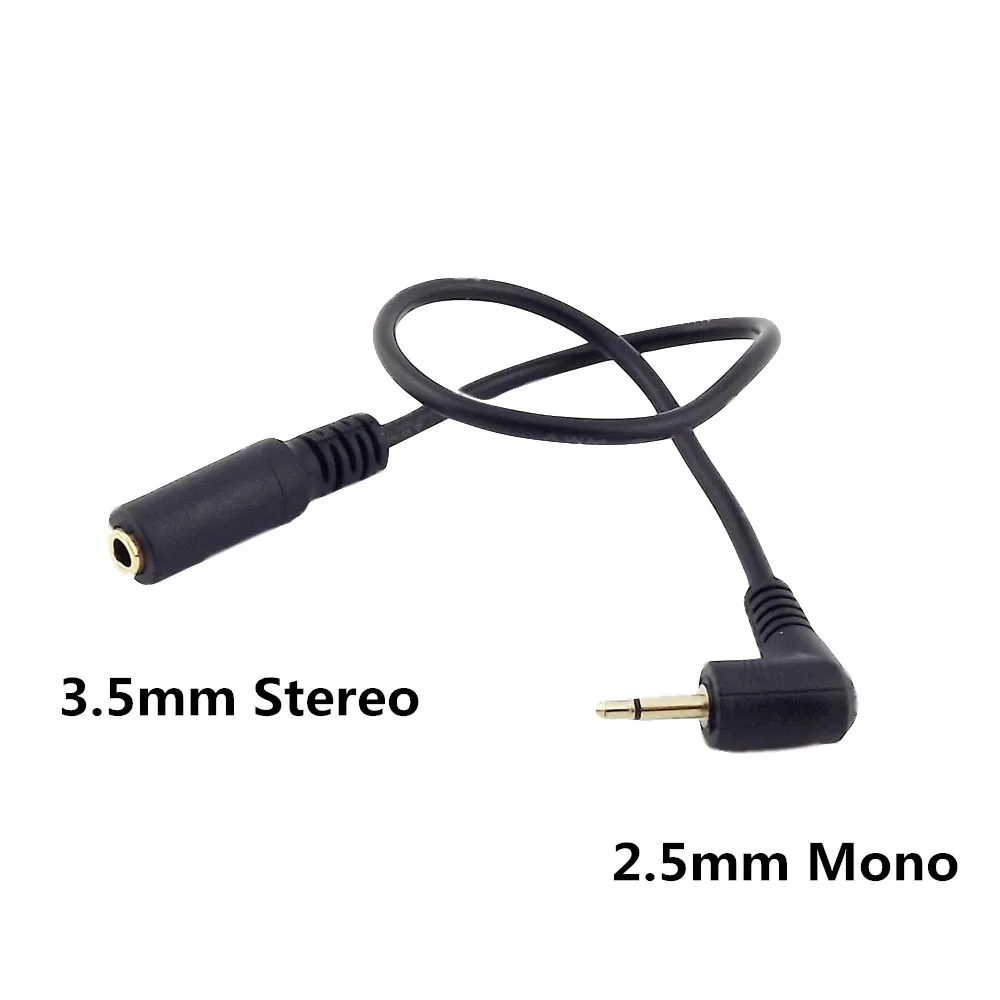 1x35mmFemaleStereoto25mmMonoMalePlugHeadsetAuxHeadphones