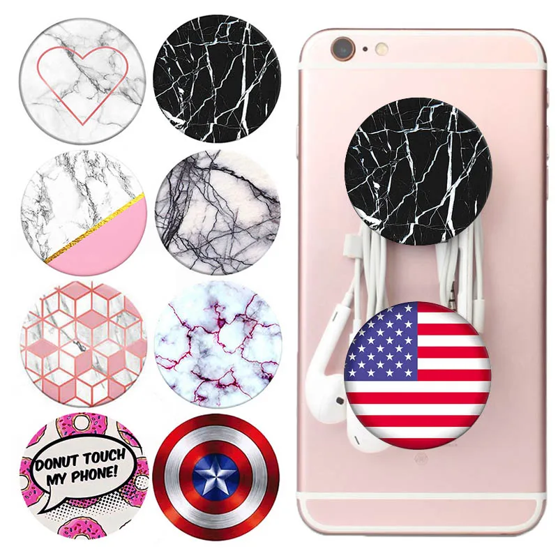 

marble love Ring Phone Holder Expanding Stand and Stretch Grip Mount for Smartphones Tablets Mobile phone