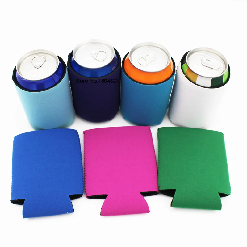 

6 Pieces Multi Colors Anniversary Party Decor Custom Neoprene Can Cooler Wedding Gifts Foldable Stubby Holders Drink Insulators