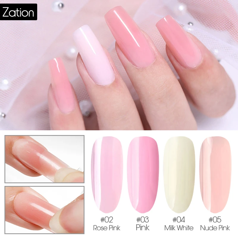 

Zation Gum Jelly Poly Gel Slip Nail Extend Acrylic French Nail Tip Builder Poly Gel Remover Slip Solution Nail Art Design