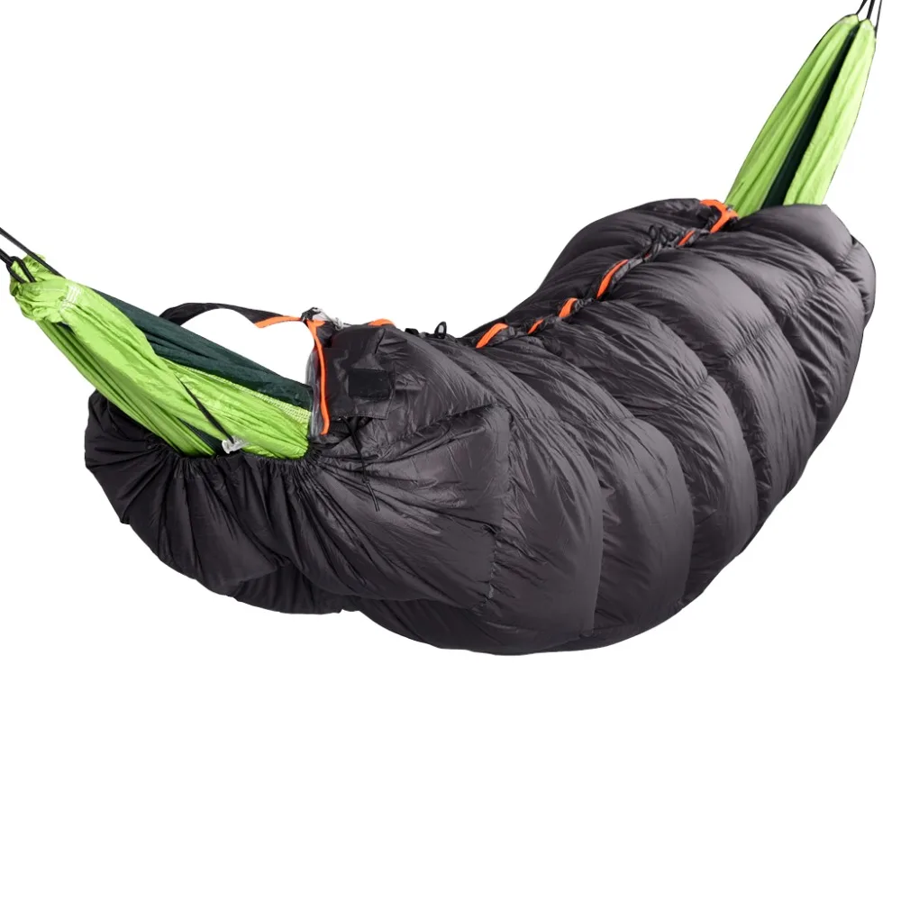 Гамак под одеяло Сверхлегкий портативный Packable спальный мешок для кемпинга