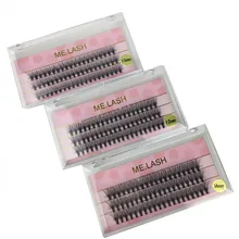 3 лотка/лот Новая мода 20D двухслойные ресницы объем 3D предварительно сделанные вентиляторы ложная норка легко применять экономит время горячего расплава корня