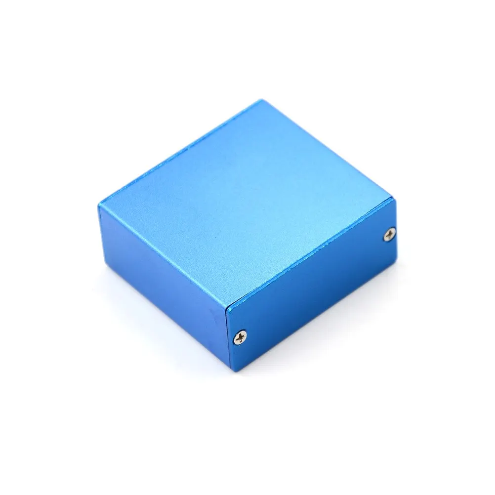1pc Electronic Project Enclosure Case Blue Aluminum PCB Instrument Box 50*58*24MMin Connectors