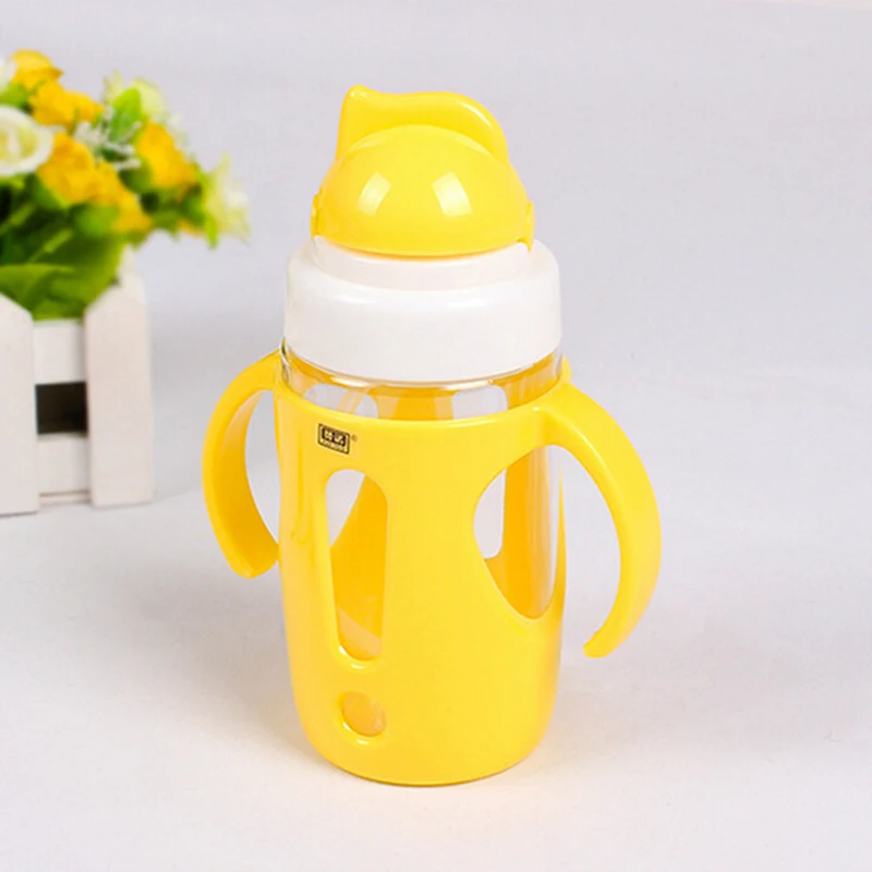 Hot Selling Baby Drinking Cups Double Handle No Spill Straw Cup 330ML