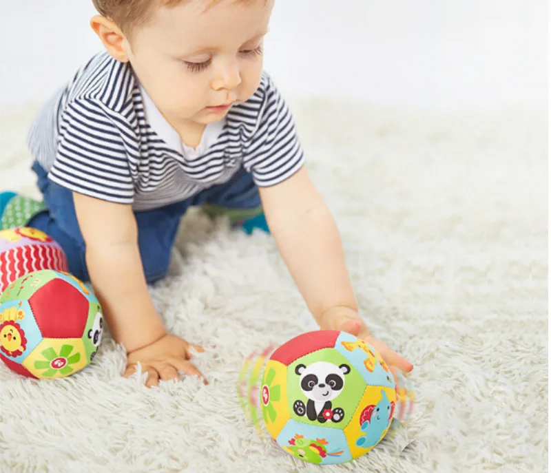 1pcs Baby Toys Animal Ball Soft Stuffed Toy Balls Baby Rattles Infant Babies Body Building Ball Kids Education Toy
