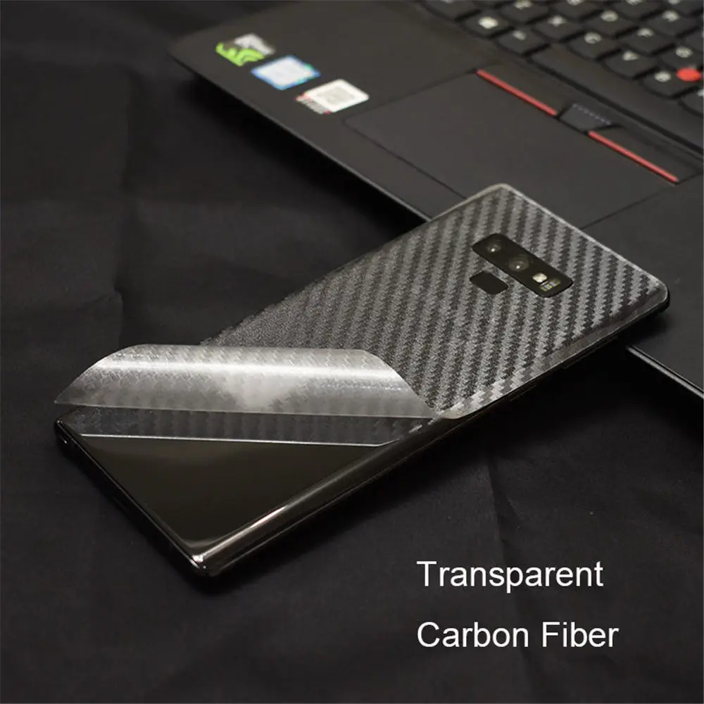 Carbon Fiber Soft Film For Samsung Galaxy Note 9 8 Transparent Matte Sticker Screen Protector Back Film For Samsung Note 8 9 (13)