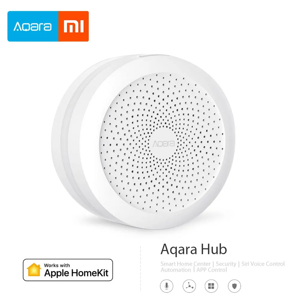 

2018 Xiaomi Mijia Aqara Hub Mi Gateway with RGB Led night light Smart work with Apple Homekit aqara App International Edition