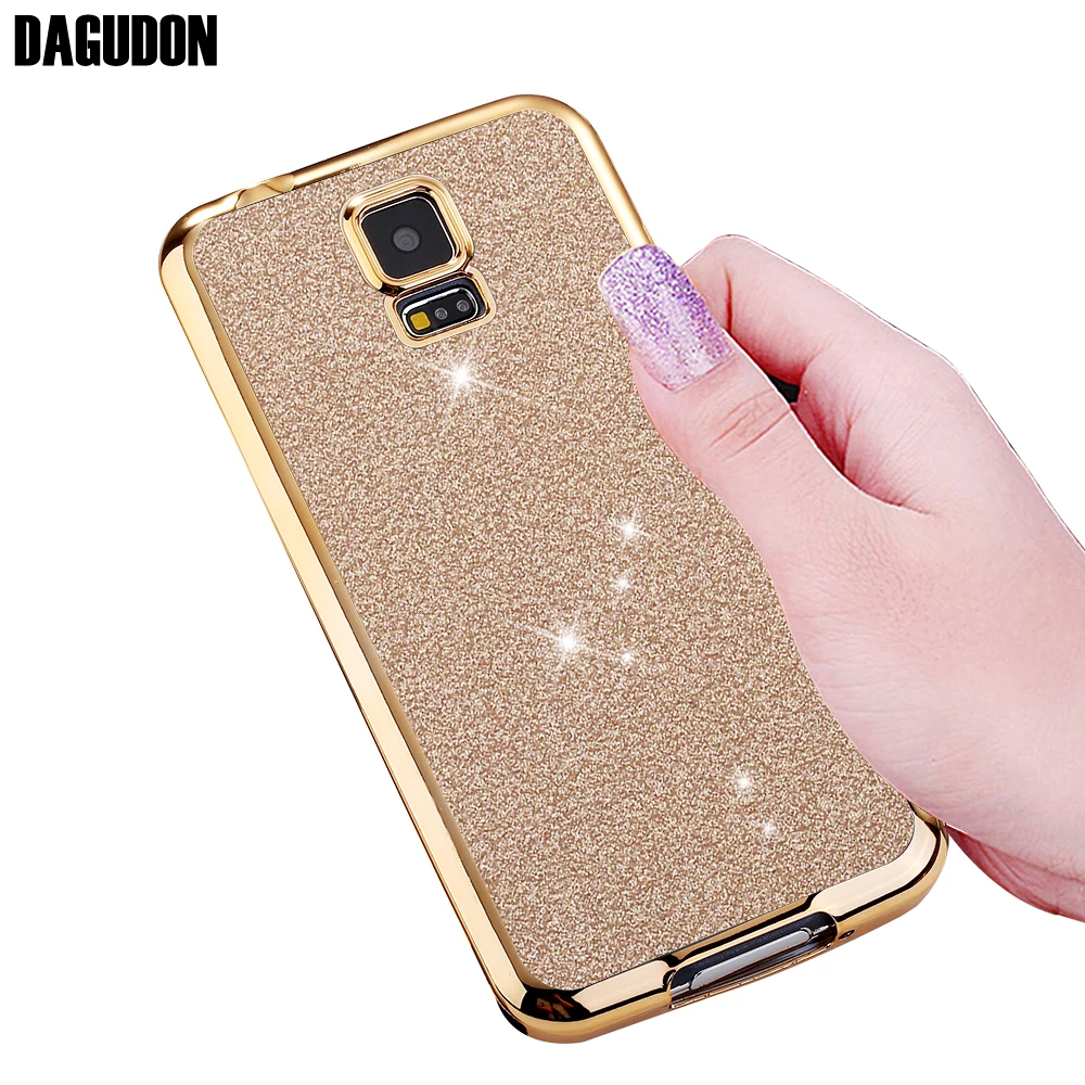 Чехол для телефона DAGUDON Samsung Galaxy S5 роскошный силиконовый мягкий ТПУ блестящий