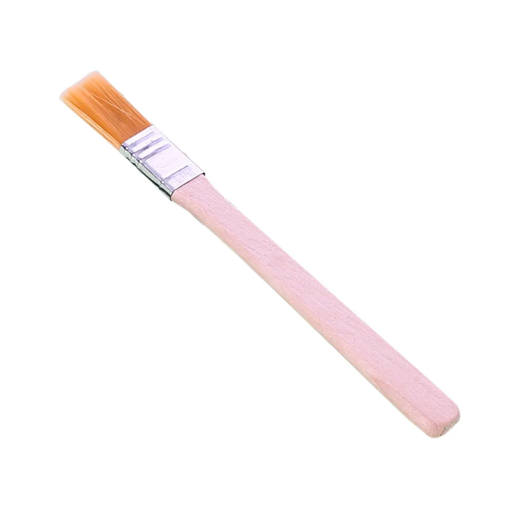 Портативная кисточка для барбекю масляная живопись щётка с деревянной ручкой нейлоновая масляная кисть для смазывания выпечки - Цвет: A