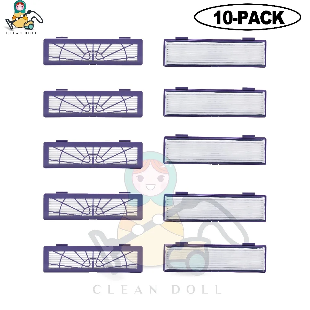 10 PACK CLEAN DOLL HEPA фильтр для Neato Botvac D подключен D7 D80 D85 D3 D75 D5 70e 75 80 85 фильтры