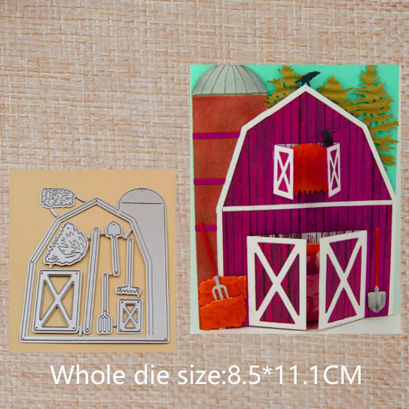 

8.5*11.1cm Farm house 2019 new Metal Cutting Dies Stencils for DIY Scrapbooking Album Stamp Paper Card Embossing stitch