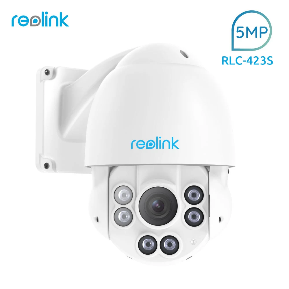 Reolink PTZ IP Camera PoE 5MP 3072 1728 Pan Tilt 4x Optical Zoom Built In 32GB